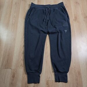 Under Armour Project Rock Sweatpants Black Joggers Tapered  Athletic Mens Medium